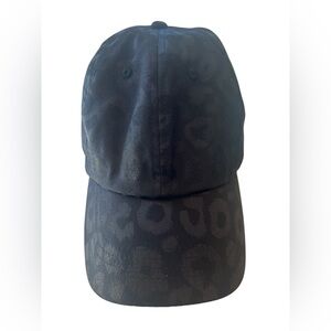 Women’s Black Leopard Cap